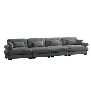 Super Comfort Oversized Modular Sectional Sofa, Deep Seat Convertible L Shaped Couch