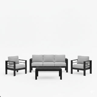 Outdoor Patio Set, All-Weather With Thick Cushions
