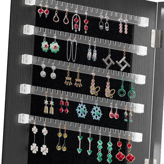 Swivel Jewelry Cabinet With Full Length Mirror