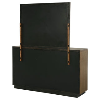 Moraga - 6 Drawer Dresser With Mirror - Ash Brown