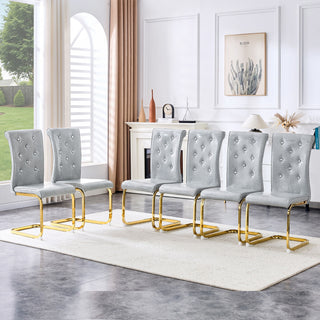 Elegant Design Alligator Skin Upholstered Dining Chairs