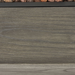 Transitional Rectangular Outdoor Propane Fire Pit With 50, 000 Btu