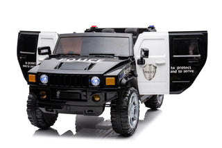 12V7A 30W*2 Four-Wheel Drive Seat One Button Start, Forward And Backward, High And Low Speed, Music, Front Light, Power Display, Two Doors Can Open, 2.4G R / C, Seat Belt Four Wheel Absorber