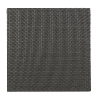Outdoor Rattan Square Dining Table With 4 Legs - Gray