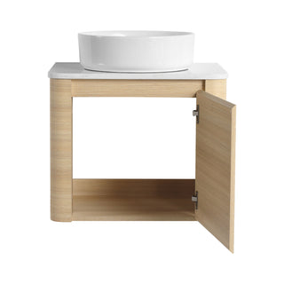Mounted Bathroom Vanity With Art Sink & 2 Soft Close Doors