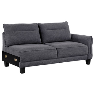 Verona - Loose Back Sectional Sofa - Gray