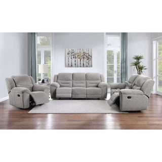 Sebring - Reclining Sofa With Manual Recline - Gray