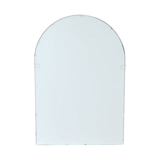 Handmade Arched Mirror, Windows Design For Entryway - White
