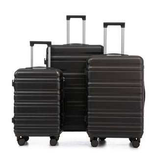 Tourist 3 Piece Luggage Set, Combination Lock, Durable Hard Shell With 360° Silent Wheels