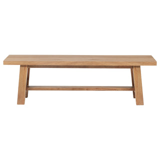 6 Piece Extension Leaf Dining Set With Expandable Table, Spindle Back Chairs And Bench - Natural