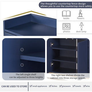 Modern Sideboard Elegant Buffet Cabinet With Large Storage Space For Dining Room, Entryway