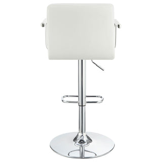 Letitia - Adjustable Height Bar Stool - White