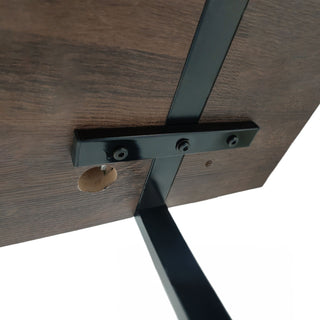 Modern Dining Table With Metal Legs For 4 - 6 Person