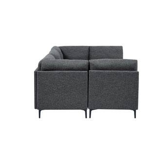 Upholstered Modular Sectional & Tall Legs
