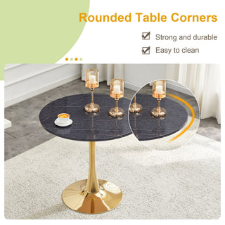 Round Dining Table With Thickened Top For Kitchen