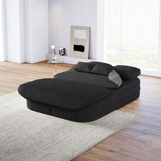 2 In 1 Foldable Sofa Bed With Multi Functional Blanket, Floor Lounge Sofa