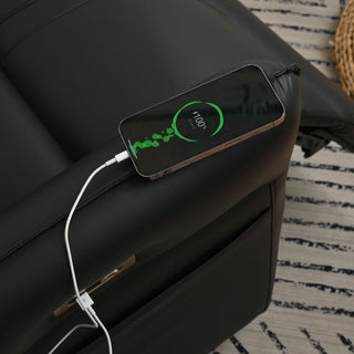270° Power Swivel Rocker Glider Recliner Chair With USB Ports