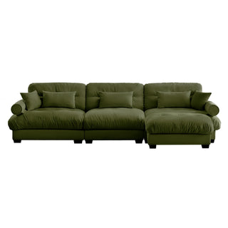 Super Comfort Oversized Modular Sectional Sofa With Movable Ottoman