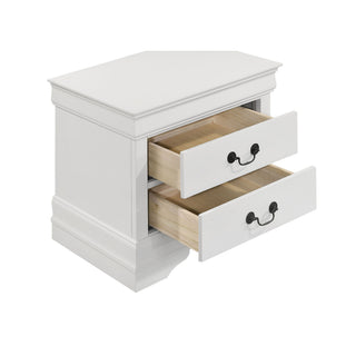 2 Drawer Nightstand - White