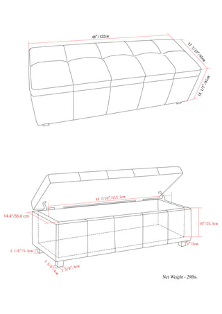 Castleford - Contemporary Storage Ottoman
