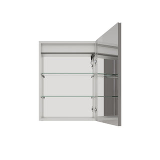 Bathroom Medicine Cabinet With LED Mirror, Anti-Fog, Waterproof, 3000K~6000K Single Door Lighted Bathroom Cabinet With Touch Swich