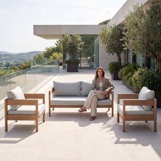 Outdoor Coffee Table - Beige Brown
