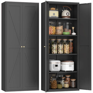 Adjustable 2 Door Storage Cabinet With Adjustable Shelves