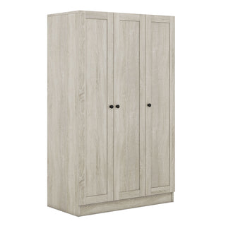 3 Door Shutter Wardrobe With Shelves
