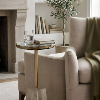 Anaheim - Round Accent Table - Gold