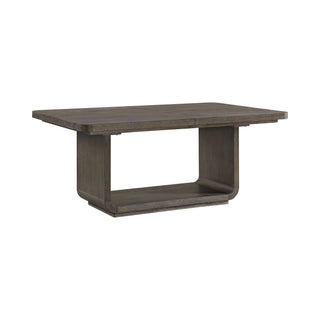 Hollywood Park - Rectangular Dining Table With Leaf - Dark Gray