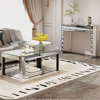 Coffee Table, Rectangular - Silver