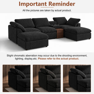 Modular Cloud Couch With Storage Console