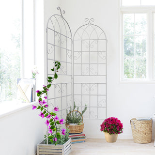 Metal Garden Rustproof Trellis For Climbing Plants Outdoor Flower Support