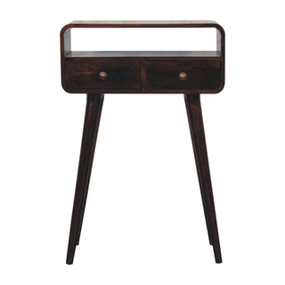 Solid Wood Curved Console Table