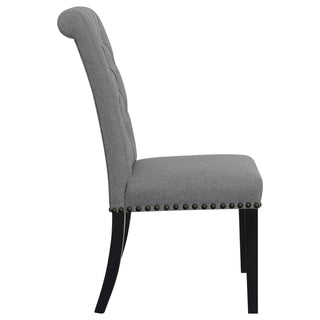 Tufted Rolled Backrest Side Chairs (Set of 2)