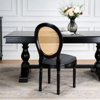 French Country Dining Chairs With Round Back (Set of 2)