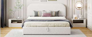 Upholstered Platform Bed With Hydraulic Storage System