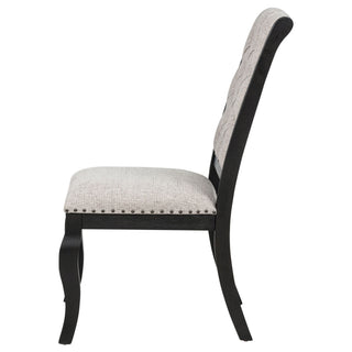 Kinzler - Side Chairs (Set of 2) - Tan / Black