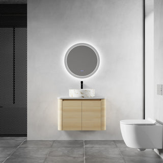 Mounted Bathroom Vanity & Art Sink, Soft Close Door