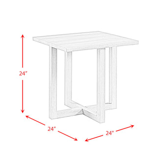 Uster - 2 Piece Occasional Set (Coffee Table And End Table) - Light Gray