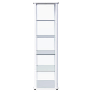 Nevra - 4 Shelf Display LED Curio Cabinet
