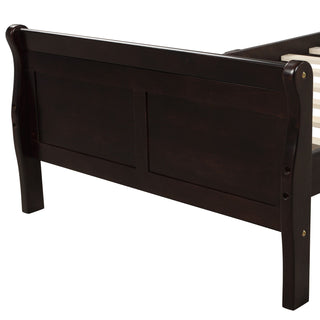 Platform Bed Frame Mattress Foundation Sleigh Bed With Headboard / Footboard / Wood Slat Suppor