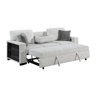 Prato - Sofa With Pull Out Sleeper And USB - Gray