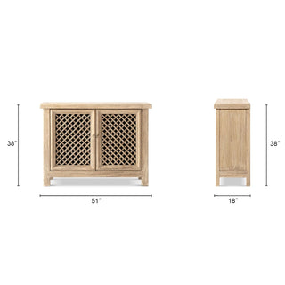 Arden - 2 Door Accent Storage Cabinet - Natural