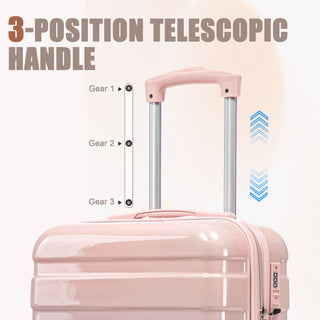 Luggage Set 14" / 20" With Combination Lock And Cosmetic Case