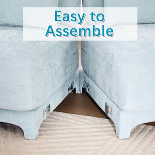 Stylish Sofa With Ottoman And Lumbar Pillows, Ergonomic Design