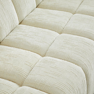 Modern Sofa With Piano Key Backrest