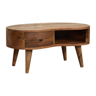 Wave Coffee Table With 1 Drawer