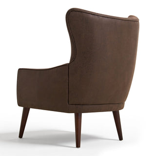 Leisure Chair With Curved Backrest