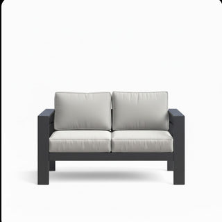 All-Weather Patio Loveseat With Thick Cushions
